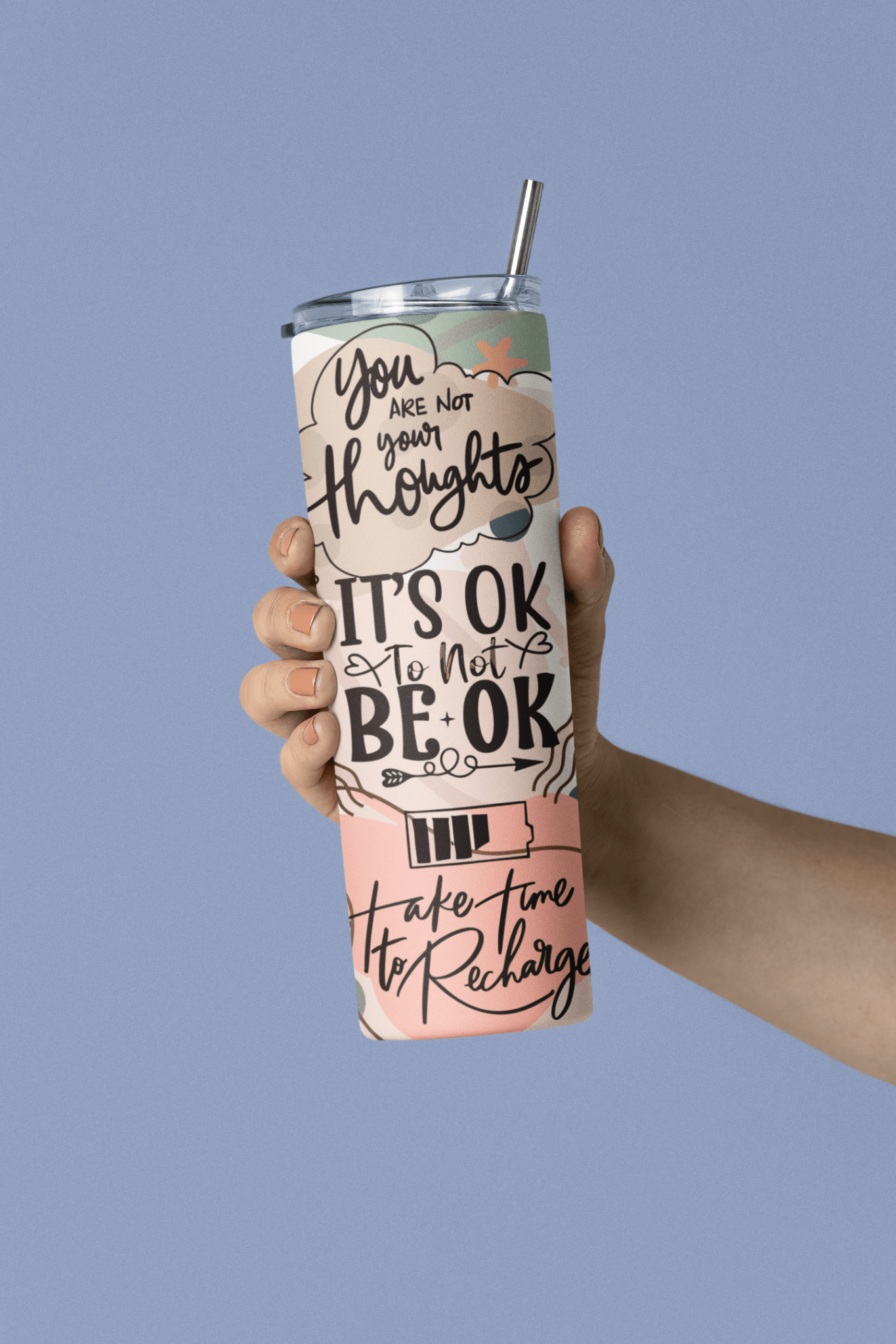 It;s Ok no to be OK 20oz sublimation print