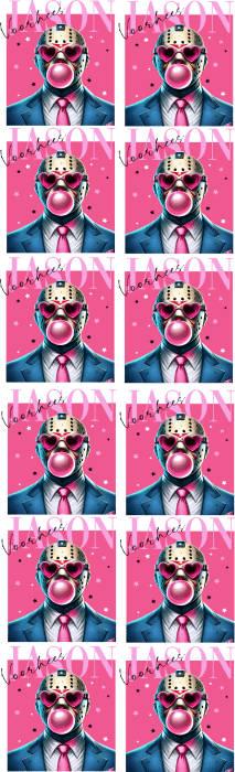 Jason Pink DTF Transfer, Custom DTF Print, Custom Gang Sheet, Bulk DTF Transfer, Wholesale Dtf Print - KT SUBLIMATION, DTF AND MORE LLC