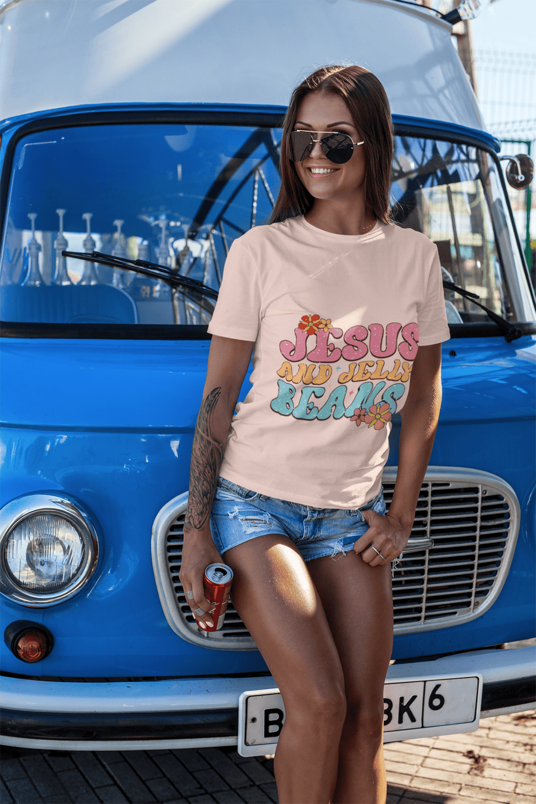 Jesus and Jelly Beans DTF transfer - KT SUBLIMATION, DTF AND MORE LLC