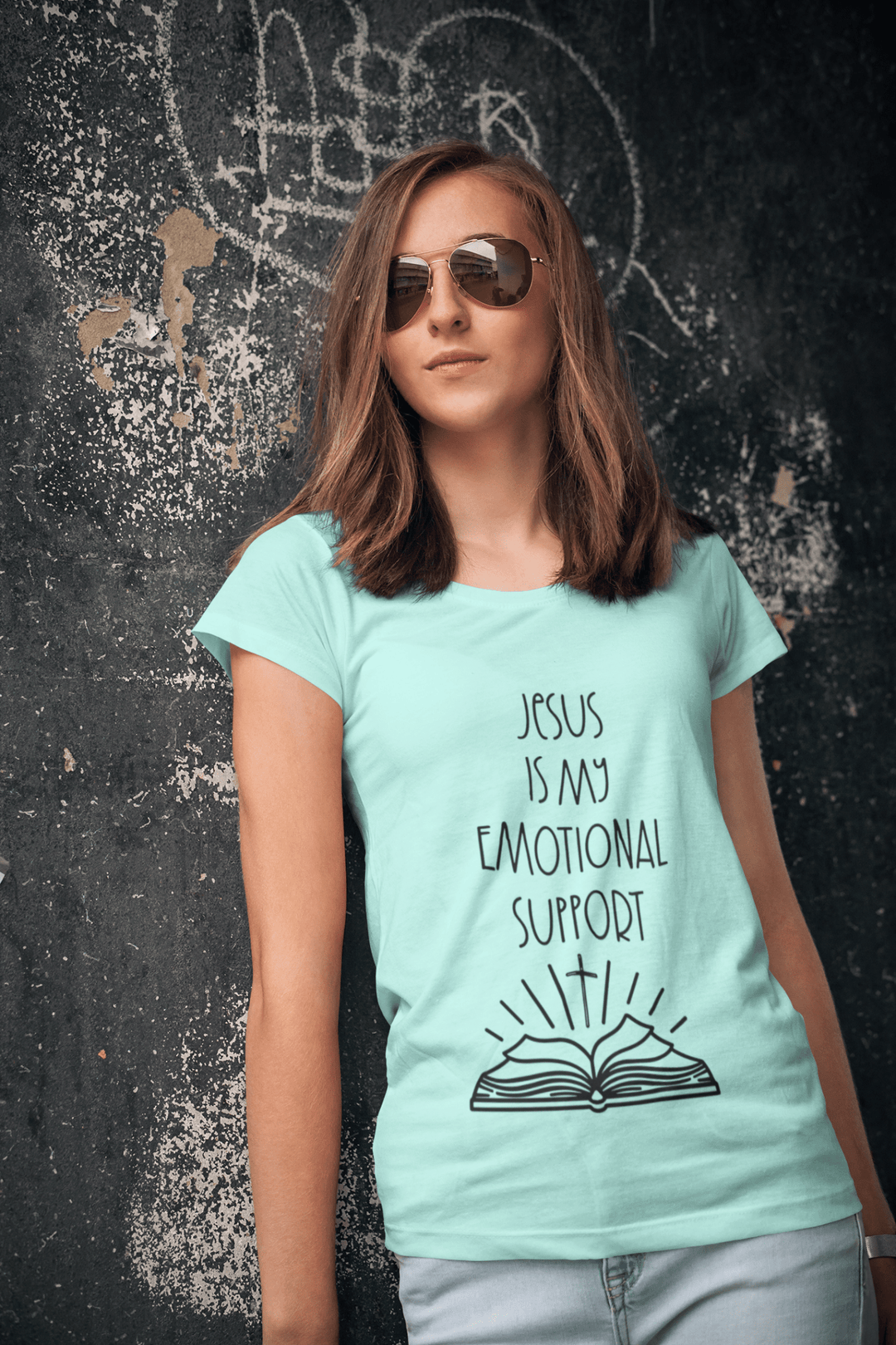 Jesus us my Emotional Support DTF - KT SUBLIMATION, DTF AND MORE LLC