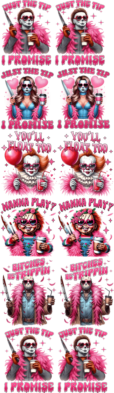 Just the tip Pink DTF Transfer, Custom DTF Print, Custom Gang Sheet, Bulk DTF Transfer, Wholesale Dtf Print - KT SUBLIMATION, DTF AND MORE LLC