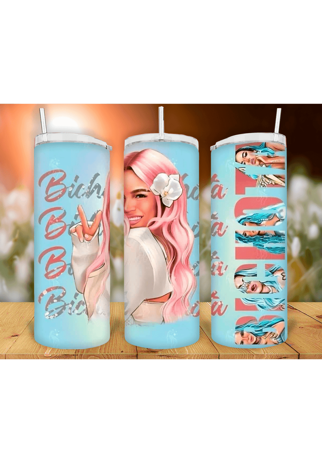 Karol G 20oz sublimation print - KT SUBLIMATION, DTF AND MORE LLC