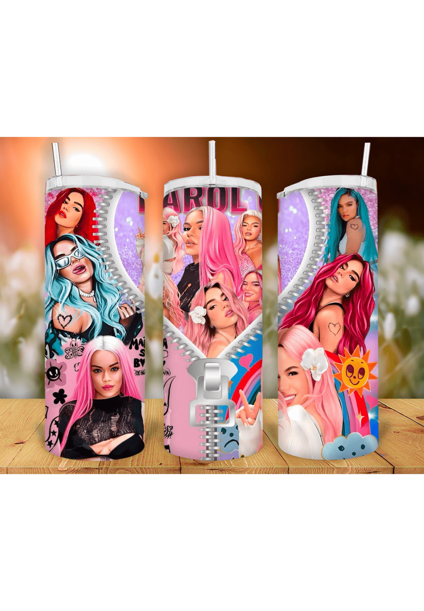 Karol G 20oz sublimation print - KT SUBLIMATION, DTF AND MORE LLC