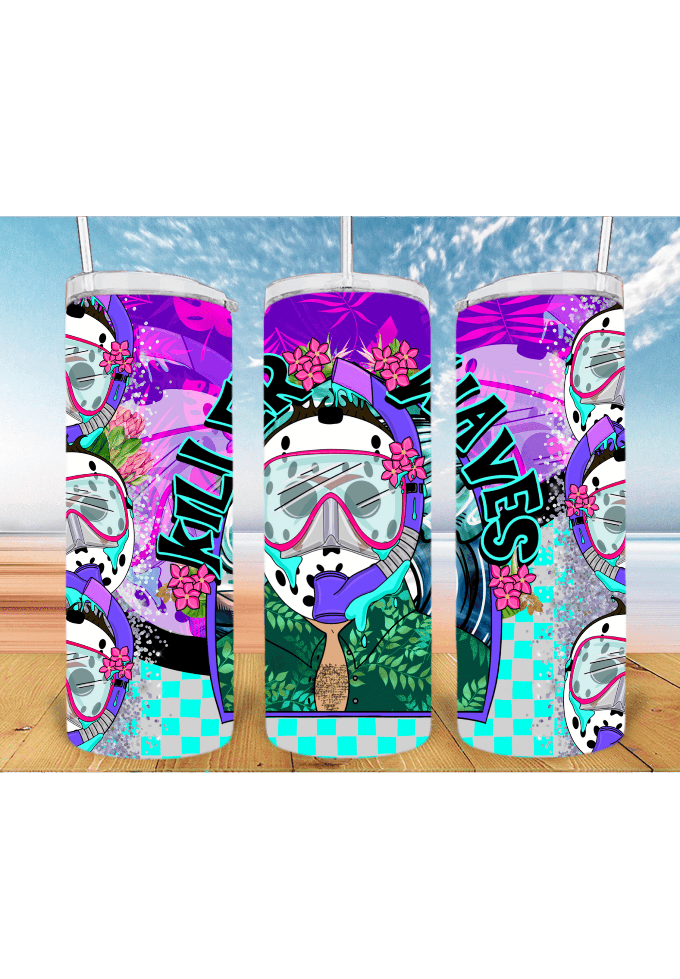 Killer Waves Summer Boys 20oz Tumbler Sublimation Print - KT SUBLIMATION, DTF AND MORE LLC