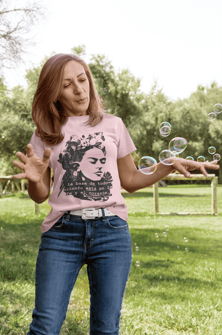 La base de todo triunfo esta en la fe y el corazon DTF - KT SUBLIMATION, DTF AND MORE LLC