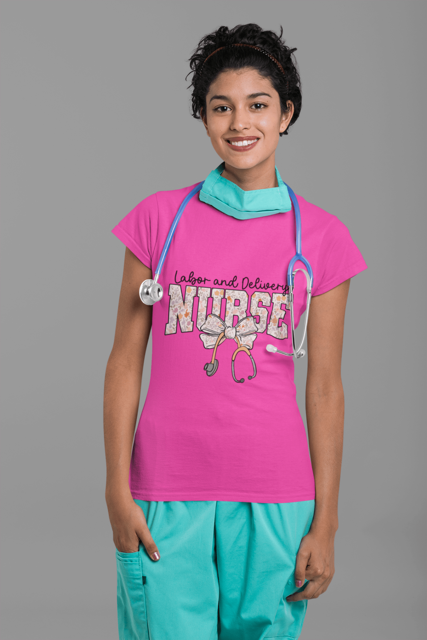 Labor & Delivery Nurse DTF Transfer – Ready to Press for Medical Professionals & Healthcare Workers!