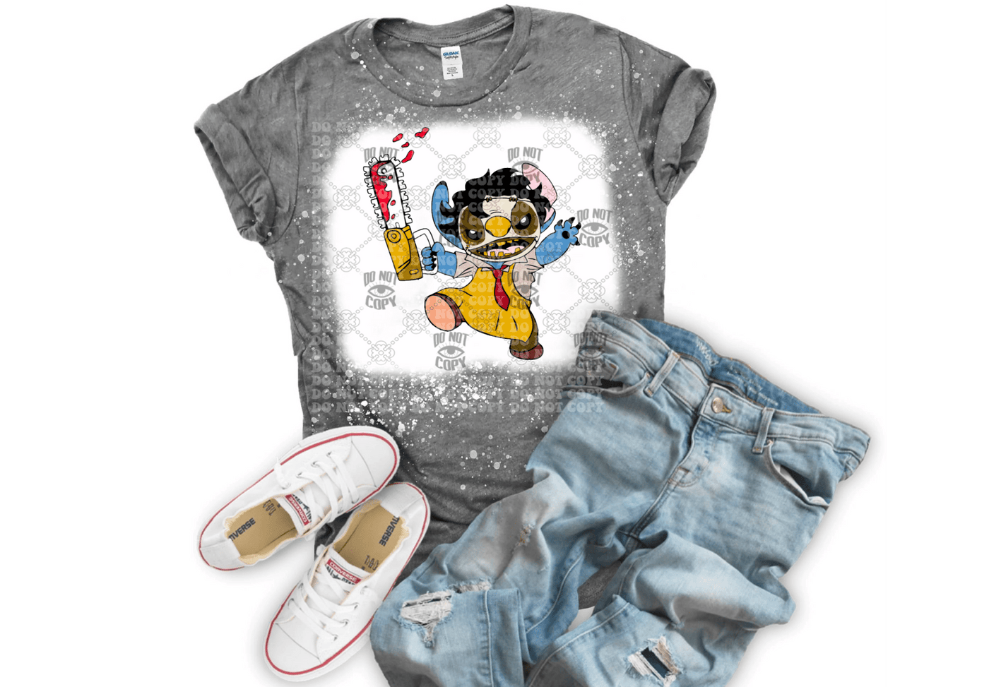 Leatherface stitch DTF ready to press transfer - KT SUBLIMATION, DTF AND MORE LLC