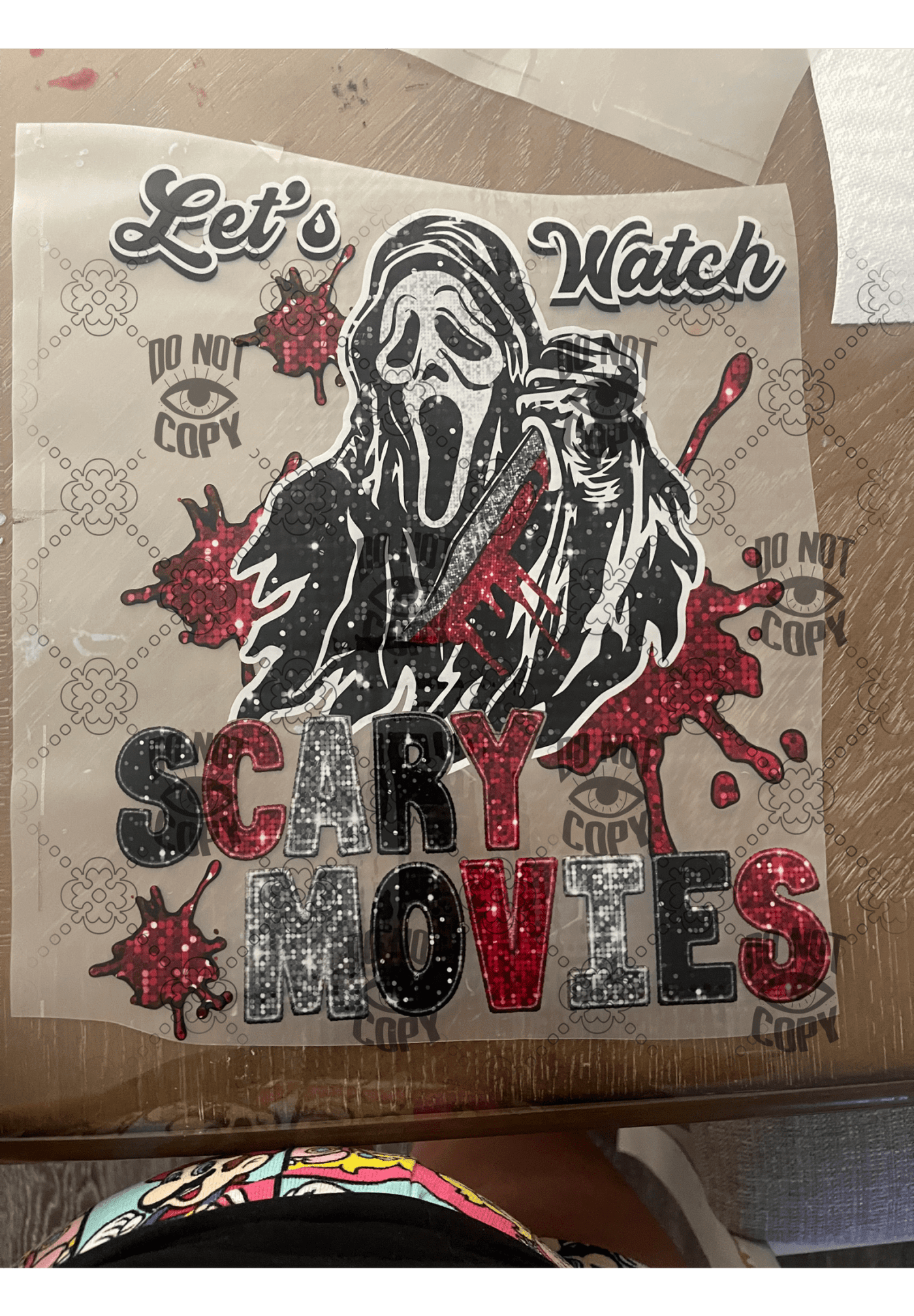 Let’s watch Scary Movies Scream DTF ready to press transfer - KT SUBLIMATION, DTF AND MORE LLC