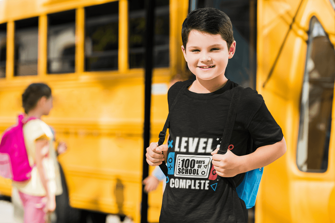 Level 100 Days of School Unlocked DTF Transfer – Gamer School Milestone 🎮🏆 - KT SUBLIMATION, DTF AND MORE LLC