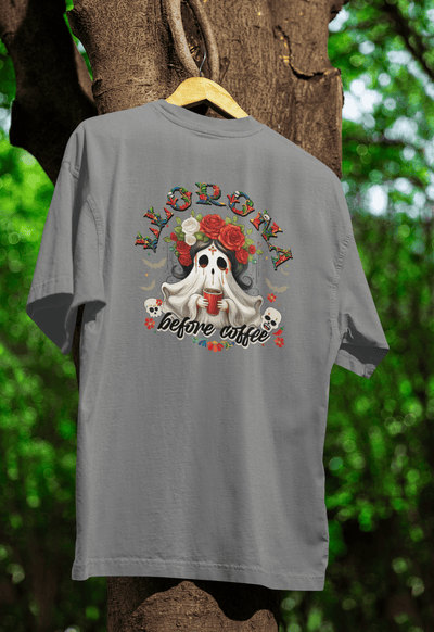 Llorona before Coffee Halloween DTF - KT SUBLIMATION, DTF AND MORE LLC