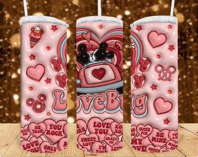 Love Bug 20oz sublimation print - KT SUBLIMATION, DTF AND MORE LLC