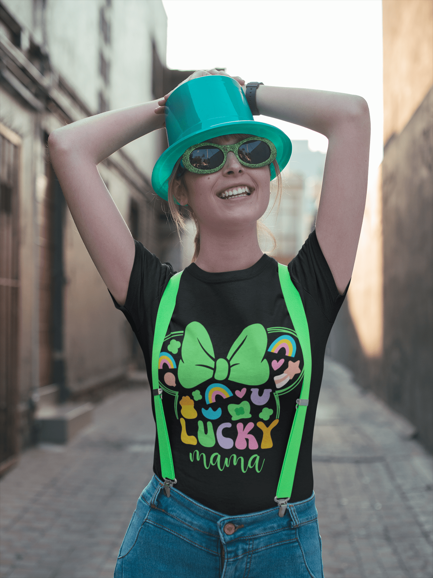 "Lucky Mama" DTF Transfer – A Festive Design for Every Lucky Mom! 🍀