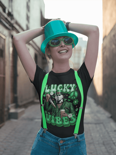 Lucky Vibes Horror DTF Transfer – Spooky Meets Lucky in a Bold, High - Quality Print - KT SUBLIMATION, DTF AND MORE LLC