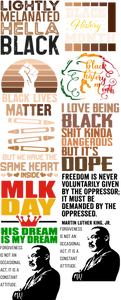 MLK Pre-Made Gang Sheet DTF | Ready-to-Press | Celebrate Martin Luther King Jr.