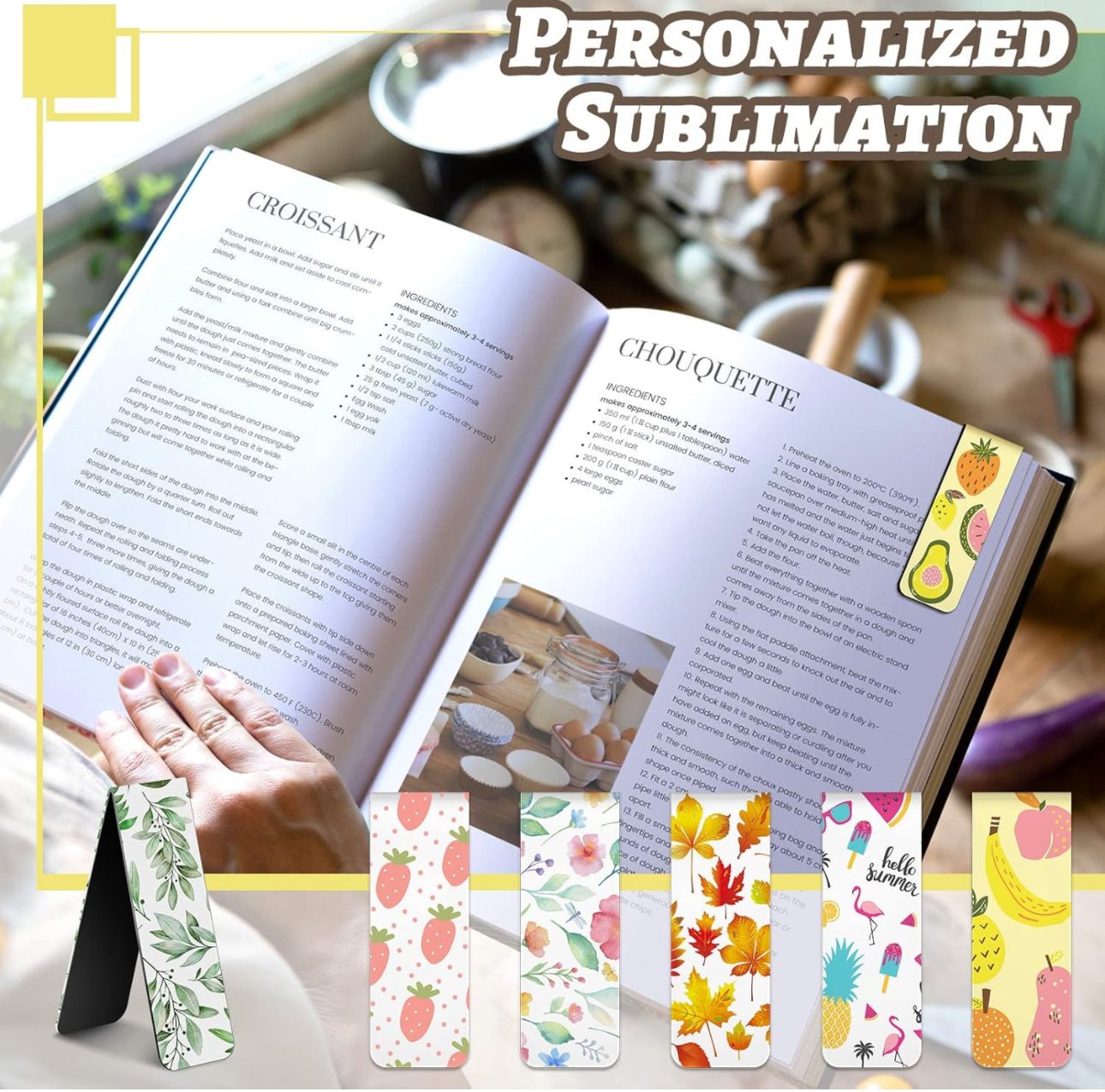 Magnetic Bookmark, Book Marker Clip Sublimation – Customizable Bookmark for DIY Crafts - KT SUBLIMATION, DTF AND MORE LLC