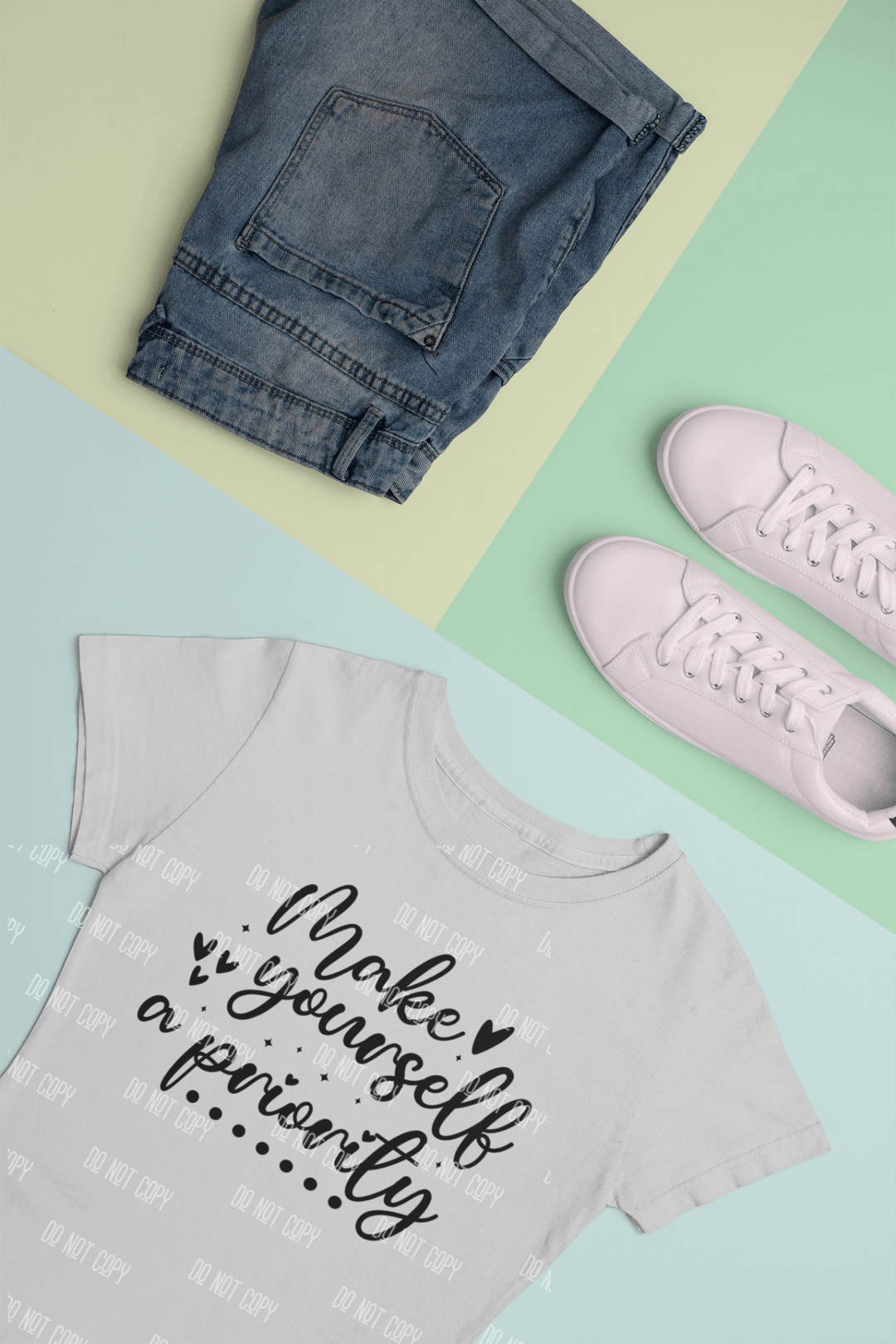 Make Yourself a Priority" DTF Transfer – Self - Care & Empowerment Design - KT SUBLIMATION, DTF AND MORE LLC