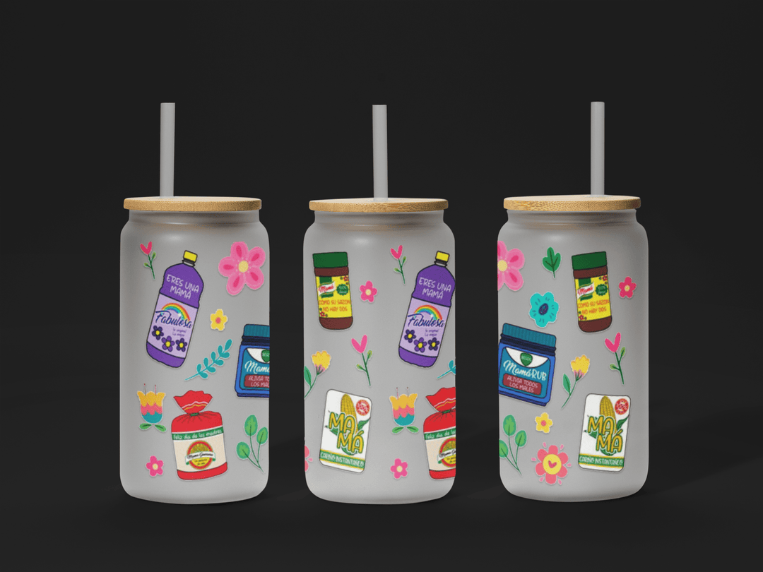 Mama UV DTF Wrap – Waterproof, Ready to Apply & Stylish for 16oz Glass Cups! - KT SUBLIMATION, DTF AND MORE LLC