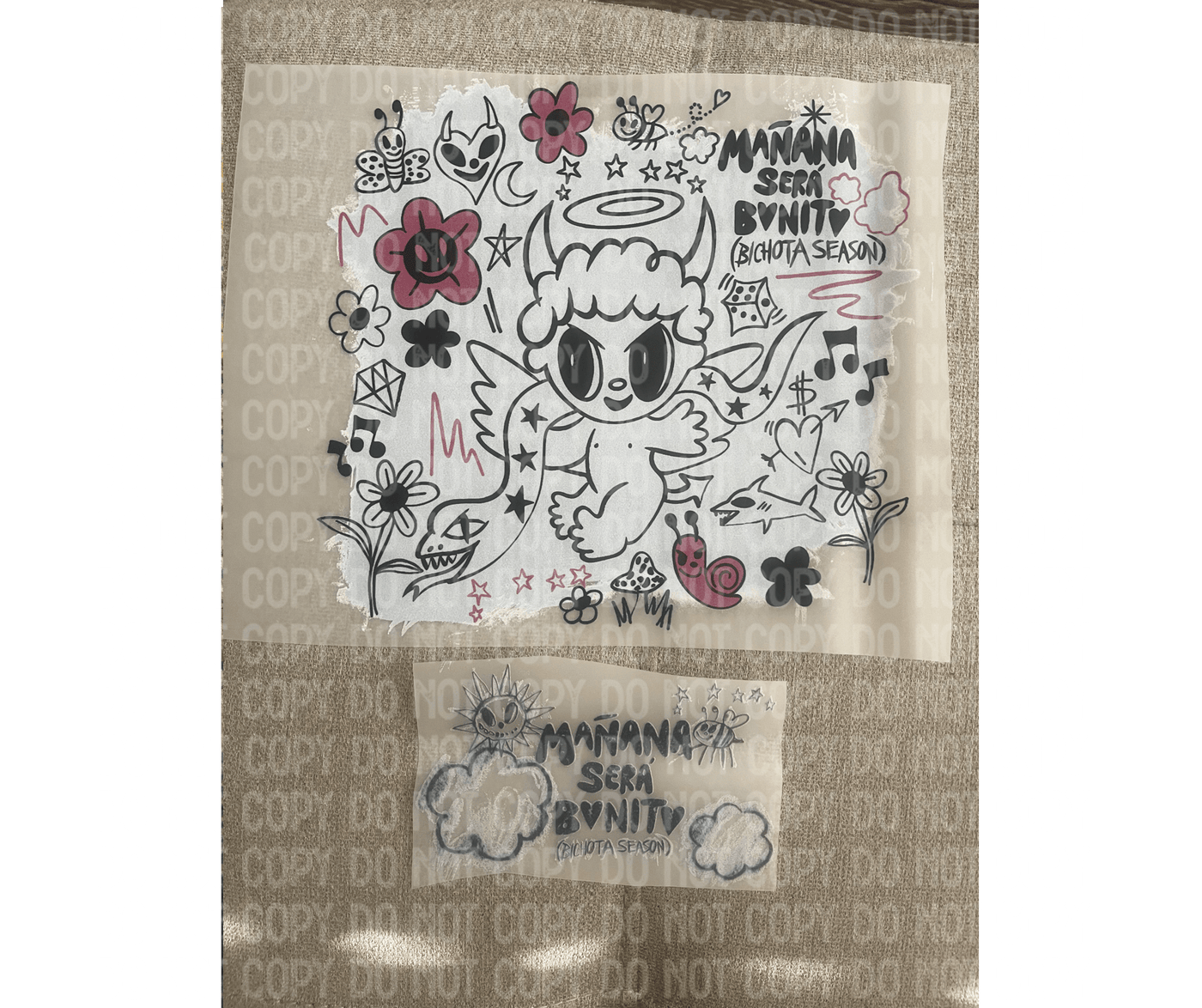 Manana sera bonito DTF back and pocket size - KT SUBLIMATION, DTF AND MORE LLC