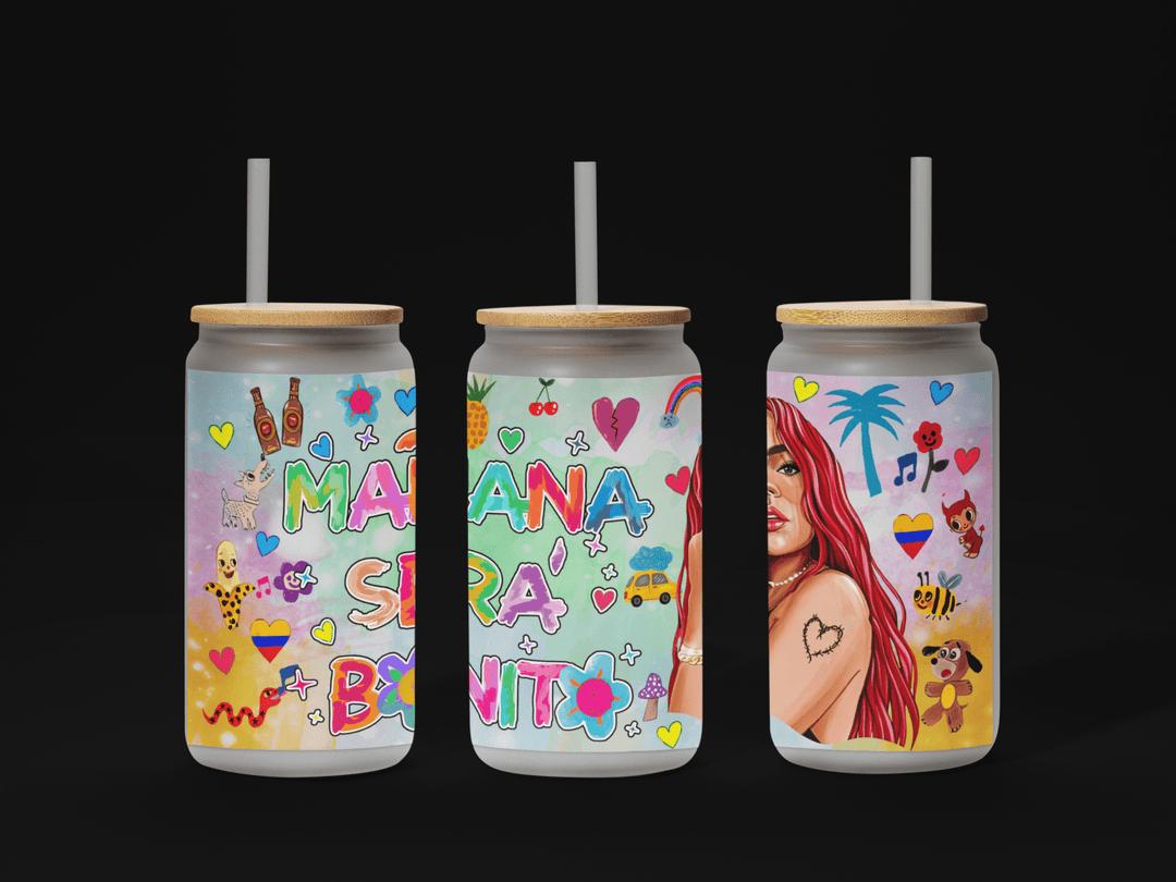 Mañana Será Bonito, La Bichota 16oz UV DTF Wrap – A Bold Statement for Your Drinkware! 🎤🌟 - KT SUBLIMATION, DTF AND MORE LLC