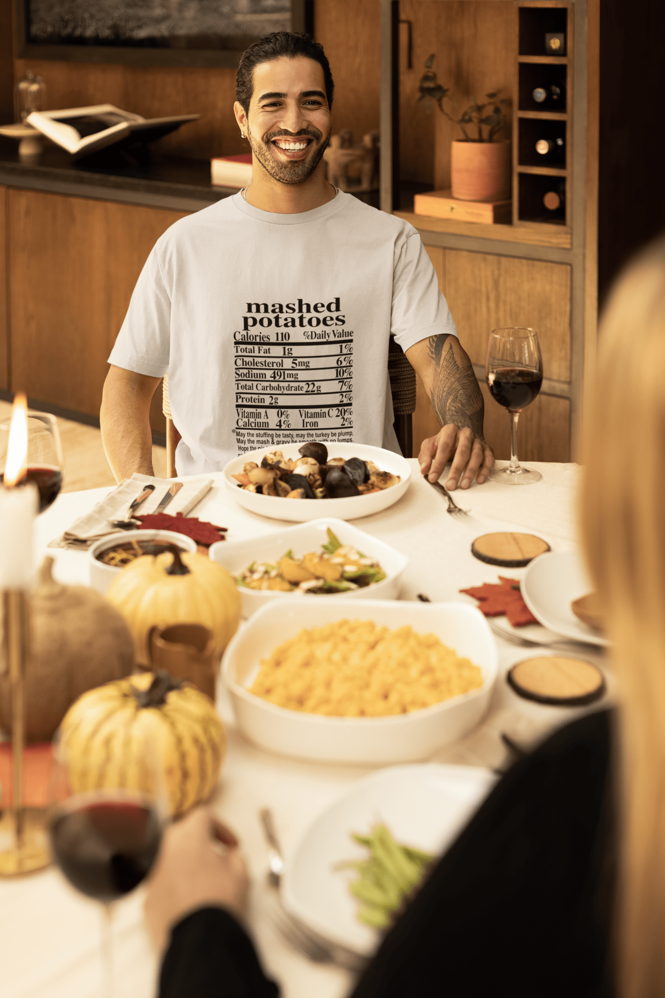 Mashed Potatoes DTF Transfer – Funny Thanksgiving Foodie Design, Ready to Press - KT SUBLIMATION, DTF AND MORE LLC