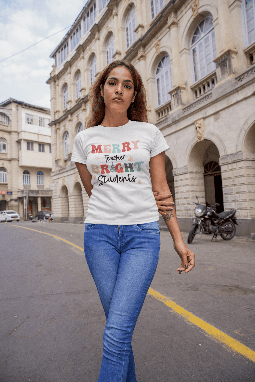 Merry Teacher Bright Students DTF - KT SUBLIMATION, DTF AND MORE LLC