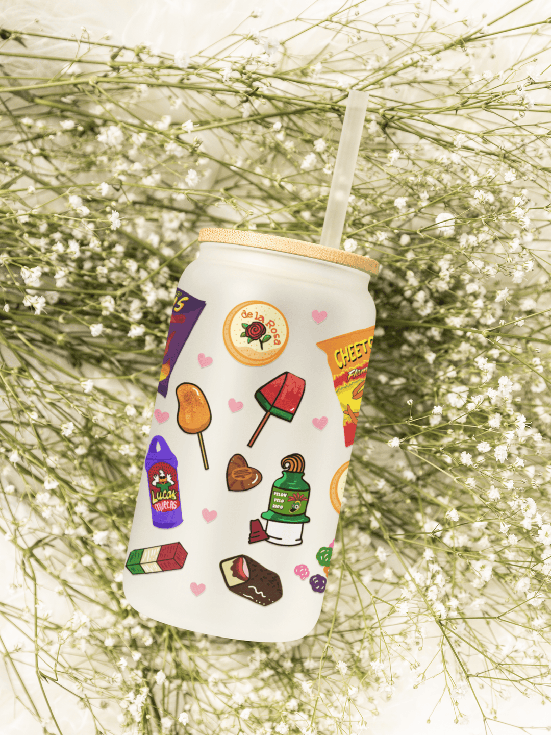 Mexican Candy Snack UV DTF Wrap – 16oz Libbey Glass Can Transfer - KT SUBLIMATION, DTF AND MORE LLC