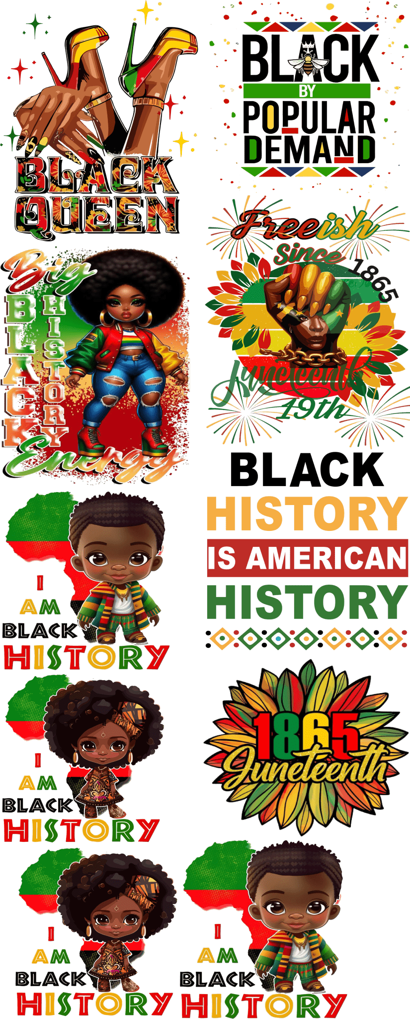 MLK Pre - Made Gang Sheet DTF | Ready - to - Press | Celebrate Martin Luther King Jr. - KT SUBLIMATION, DTF AND MORE LLC