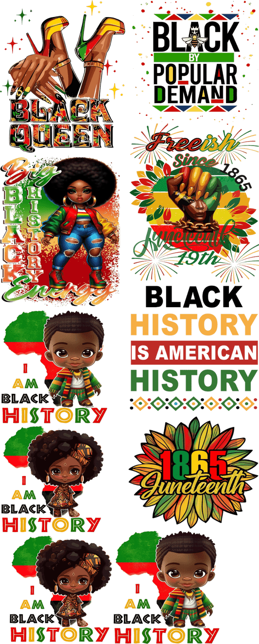 MLK Pre - Made Gang Sheet DTF | Ready - to - Press | Celebrate Martin Luther King Jr. - KT SUBLIMATION, DTF AND MORE LLC