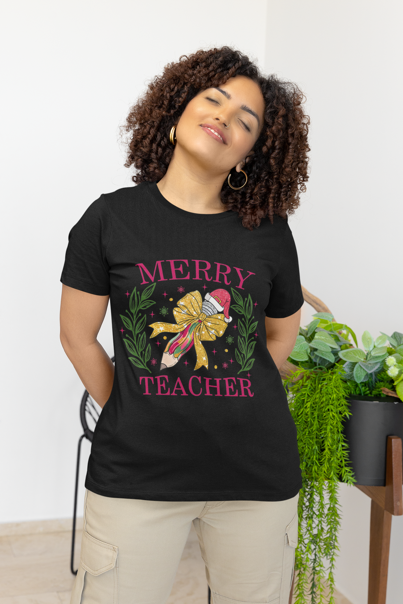 Christmas Teacher Coquette DTF