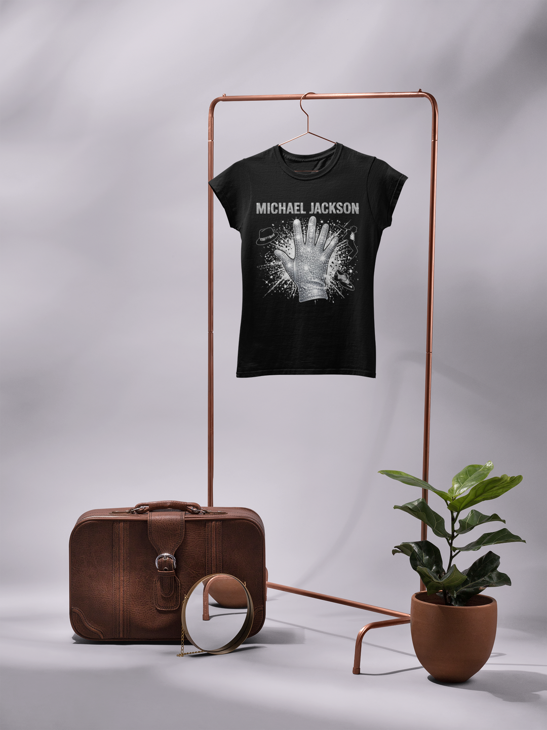 Michael Jackson King of Pop DTF Transfer ready to press. High quality vibrant heat transfer for shirts, hoodies, bags and custom music fan apparel.