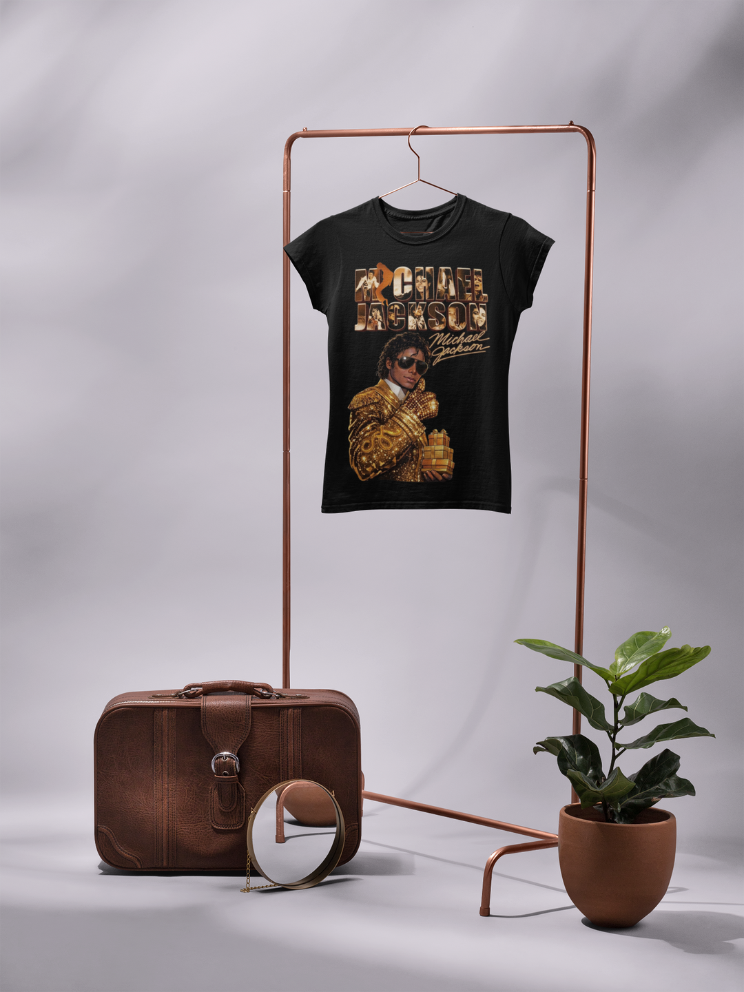 Michael Jackson King of Pop DTF Transfer ready to press. High quality vibrant heat transfer for shirts, hoodies, bags and custom music fan apparel.