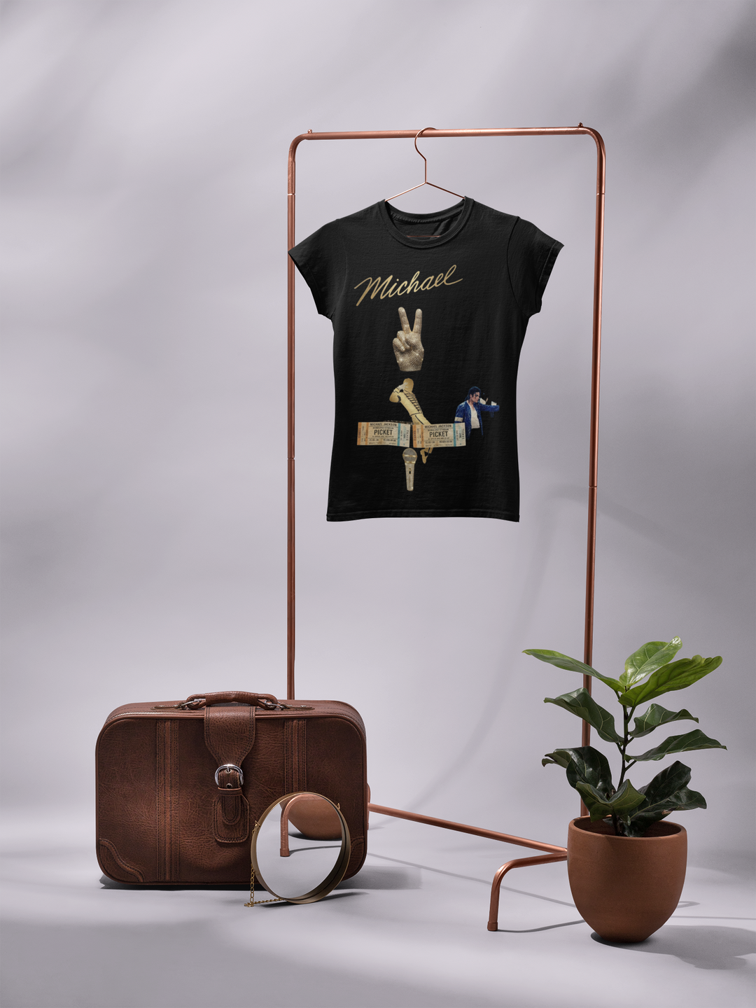 Michael Jackson King of Pop DTF Transfer ready to press. High quality vibrant heat transfer for shirts, hoodies, bags and custom music fan apparel.