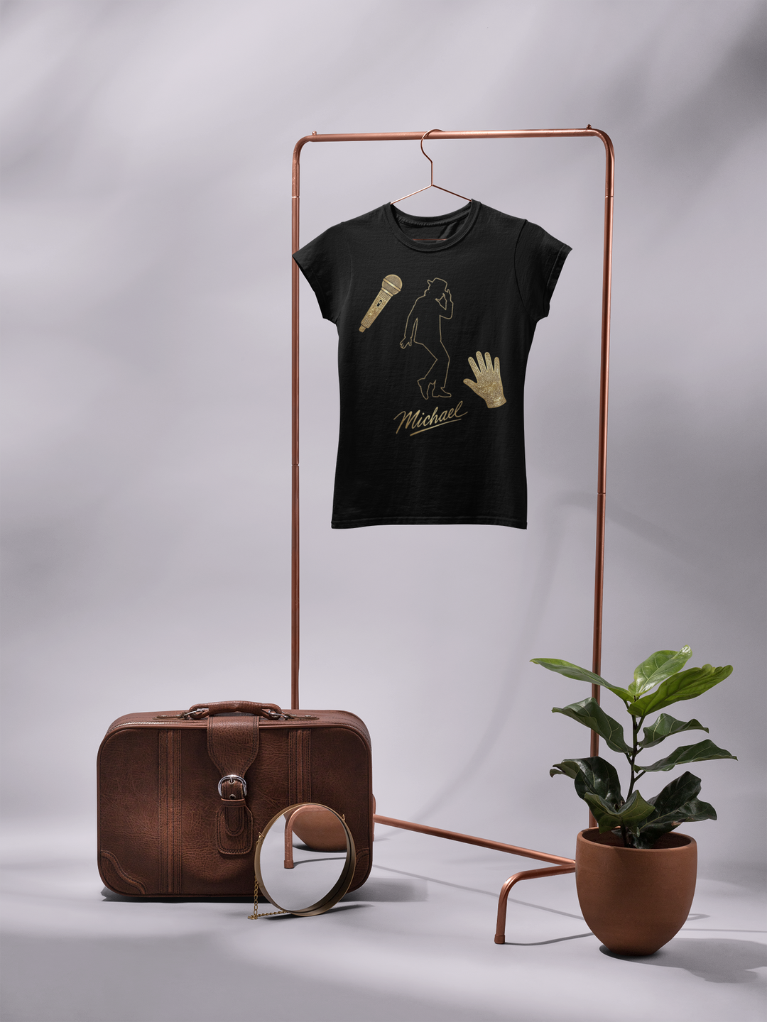 Michael Jackson King of Pop DTF Transfer ready to press. High quality vibrant heat transfer for shirts, hoodies, bags and custom music fan apparel.