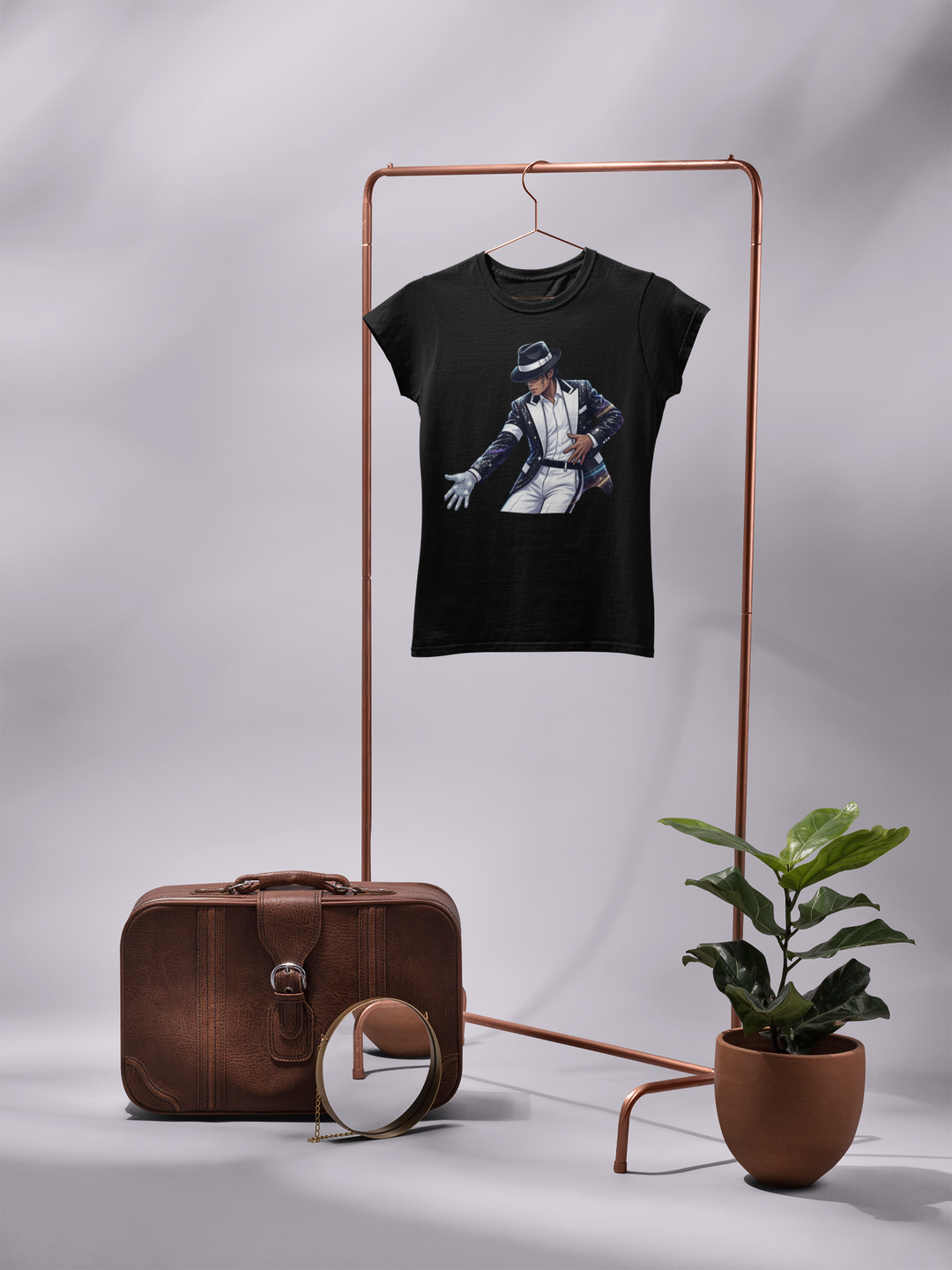 Michael Jackson King of Pop DTF Transfer ready to press. High quality vibrant heat transfer for shirts, hoodies, bags and custom music fan apparel.