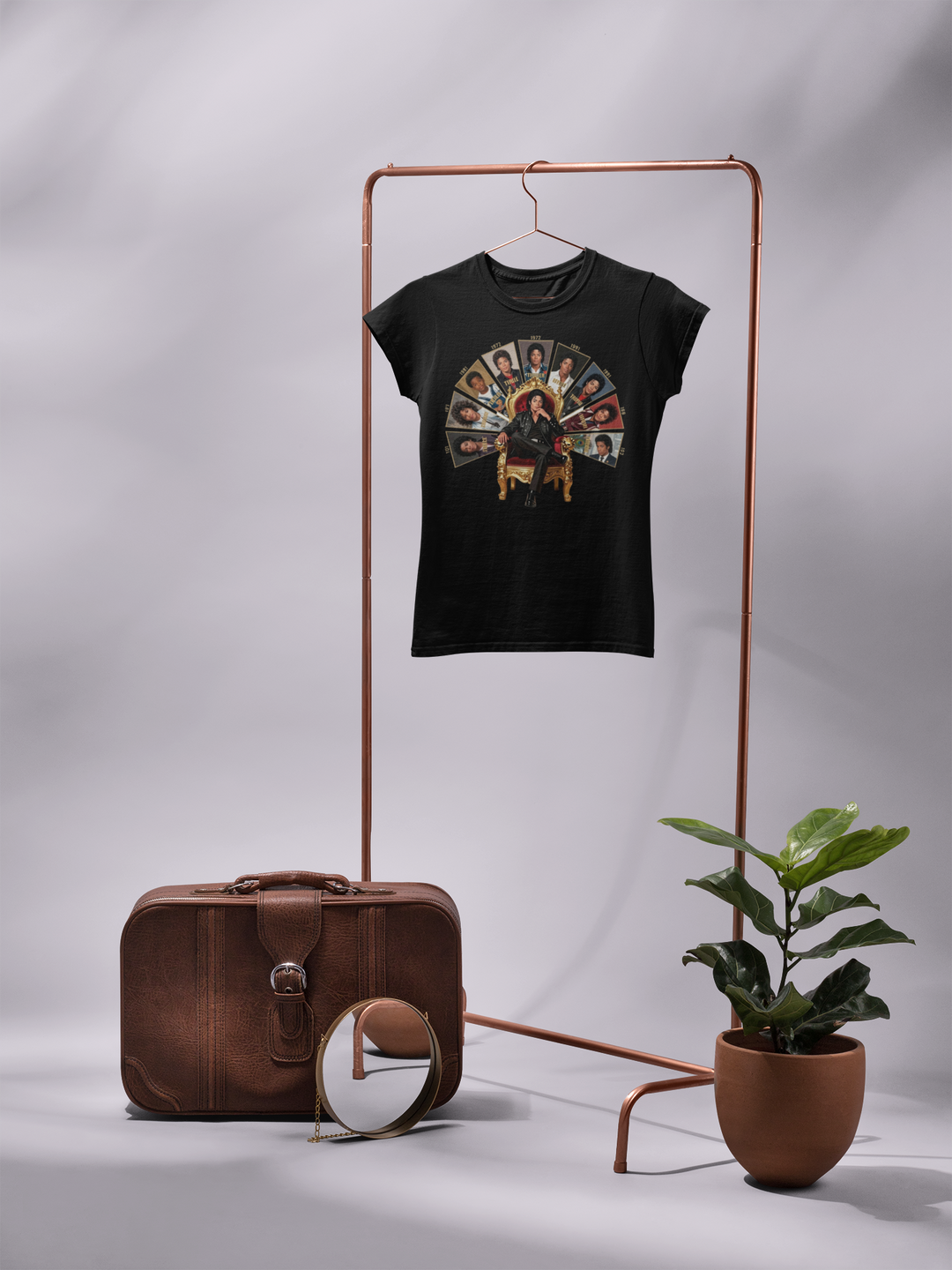 Michael Jackson King of Pop DTF Transfer ready to press. High quality vibrant heat transfer for shirts, hoodies, bags and custom music fan apparel.