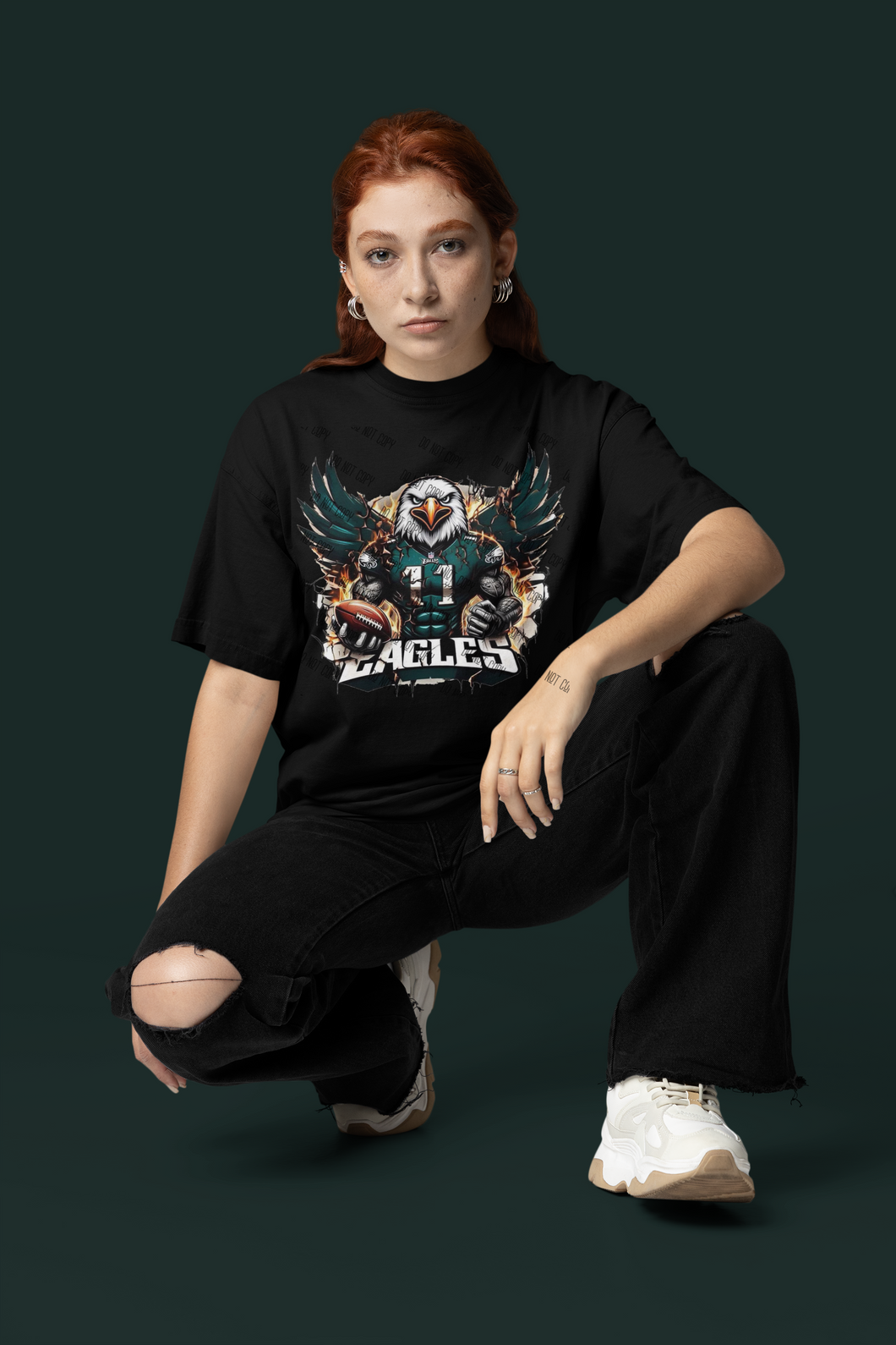 Football Eagles DTF Transfer – Bold, Team Spirit Design for Philadelphia Eagles Fans