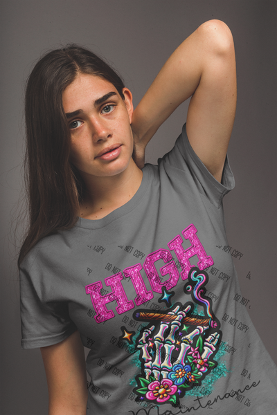 High Maintenance DTF Transfer – Bold and Sassy Design for Confident Apparel