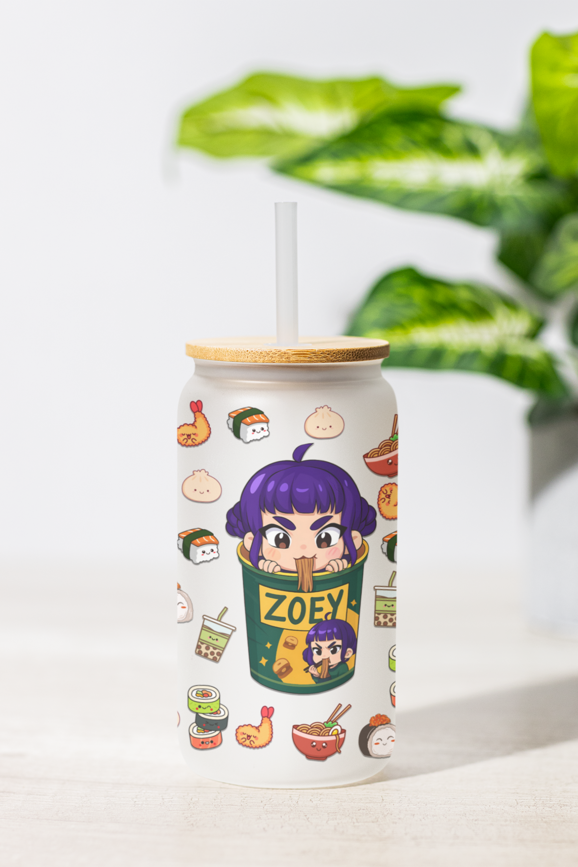 K-Pop 16oz UV DTF Wrap – Waterproof, Ready to Apply Cup Wrap for Libbey Glass Cans