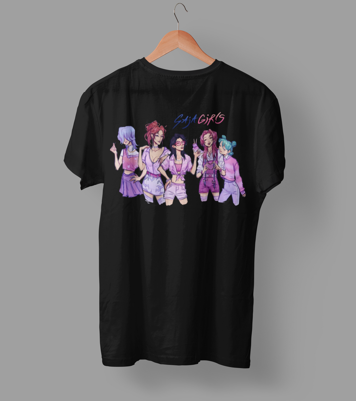 K-Pop Demon Hunter DTF Transfer | Ready-to-Press Anime-Inspired Design