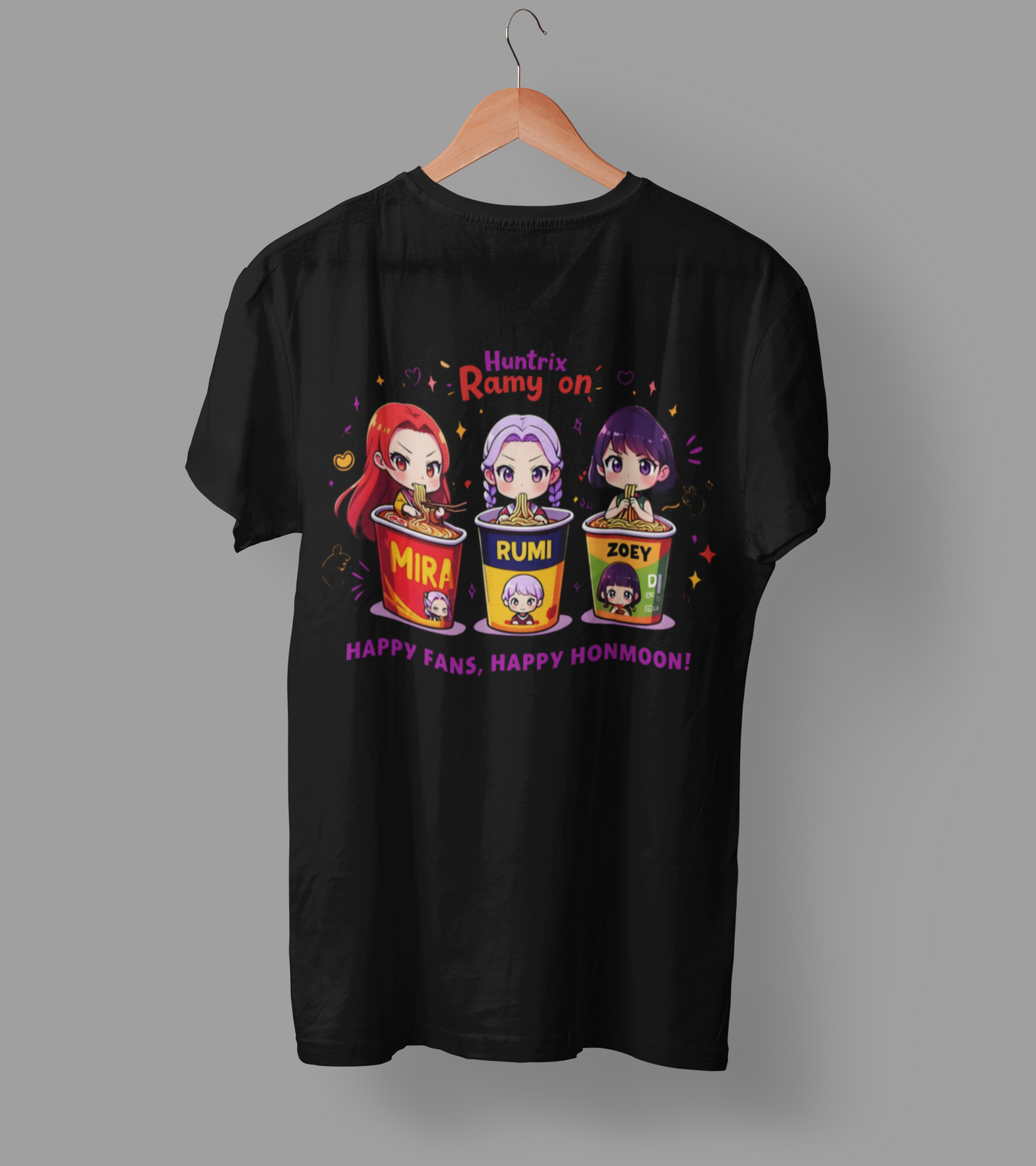 K-Pop Demon Hunter DTF Transfer | Ready-to-Press Anime-Inspired Design
