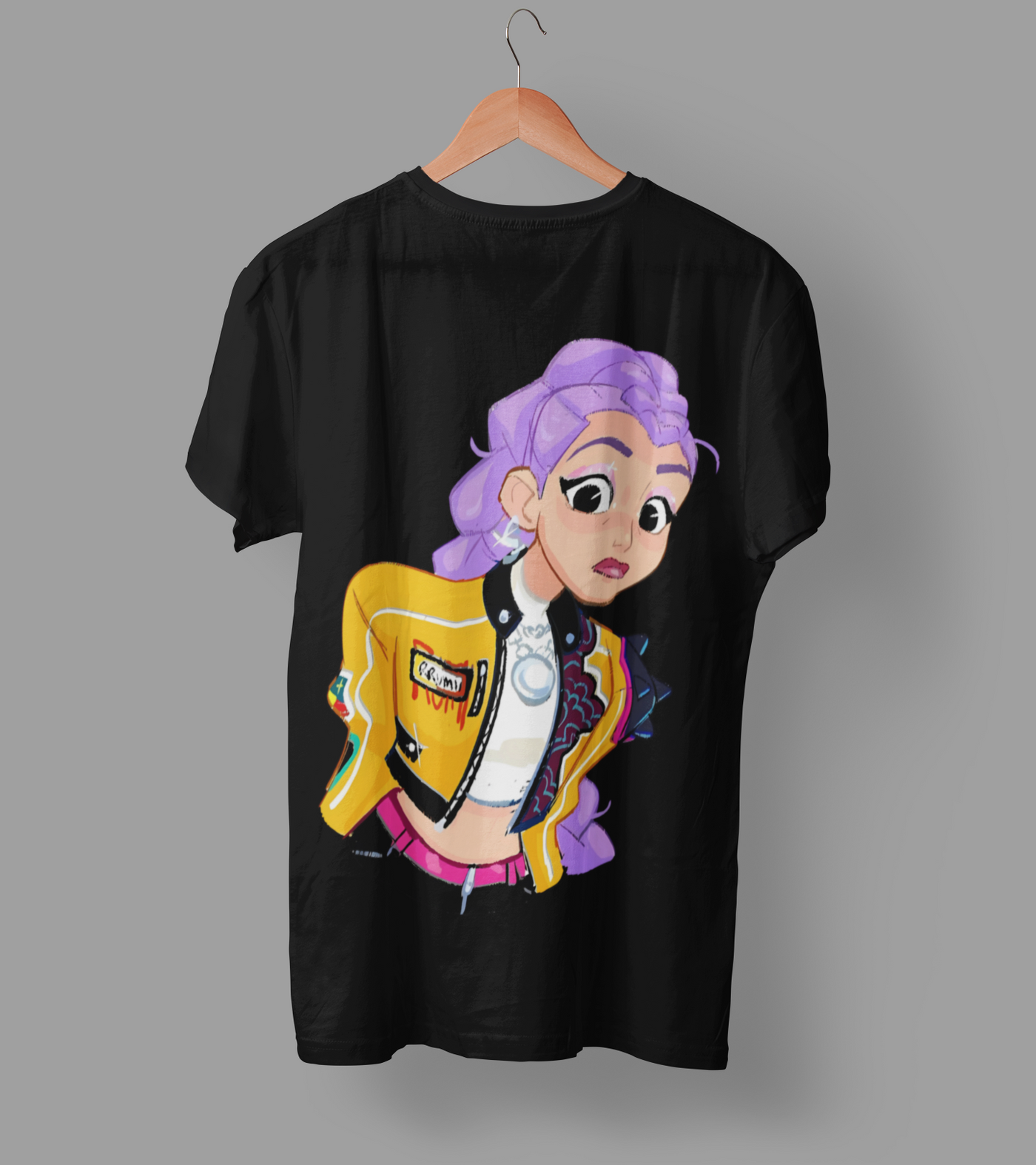 K-Pop Demon Hunter DTF Transfer | Ready-to-Press Anime-Inspired Design