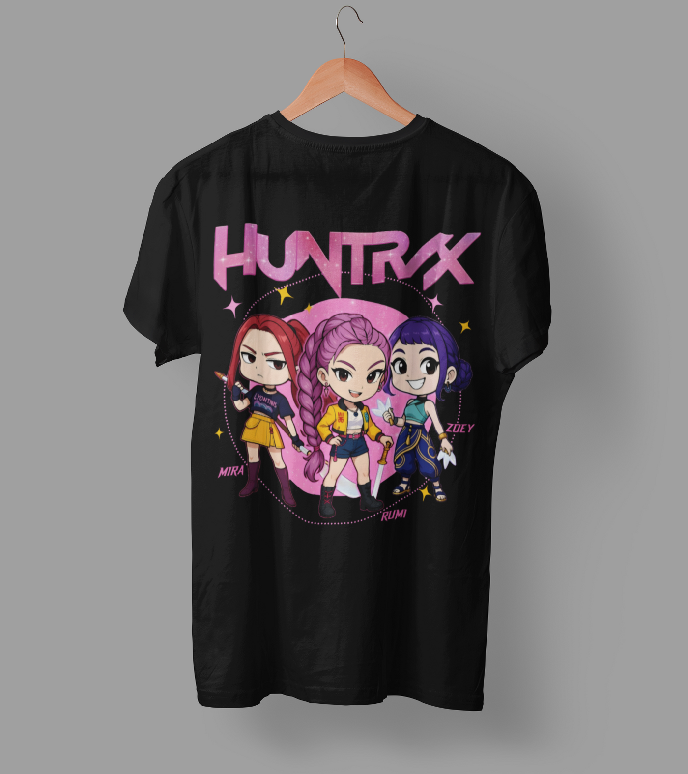 K-Pop Demon Hunter DTF Transfer | Ready-to-Press Anime-Inspired Design