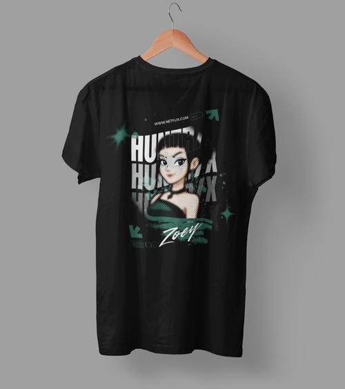 K-Pop Demon Hunter DTF Transfer | Ready-to-Press Anime-Inspired Design