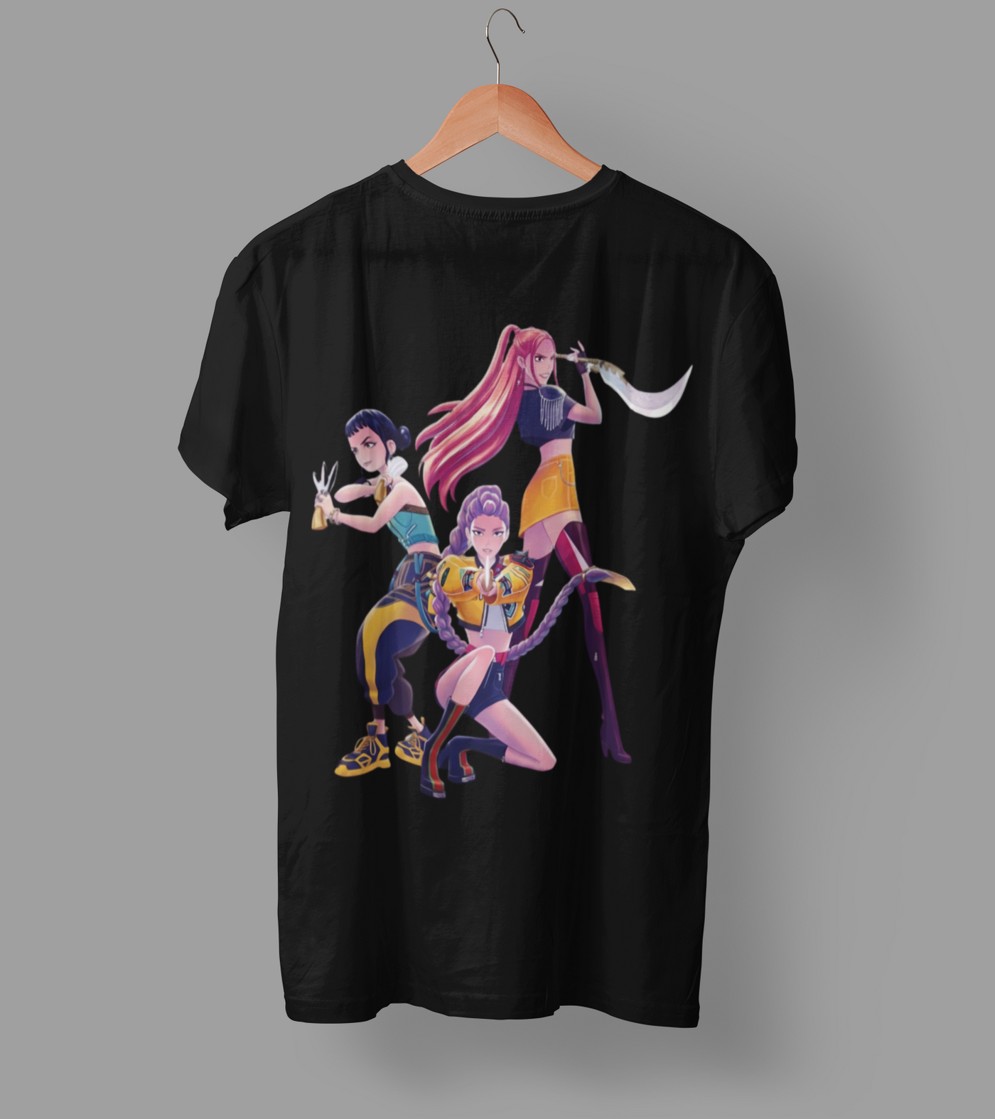 K-Pop Demon Hunter DTF Transfer | Ready-to-Press Anime-Inspired Design