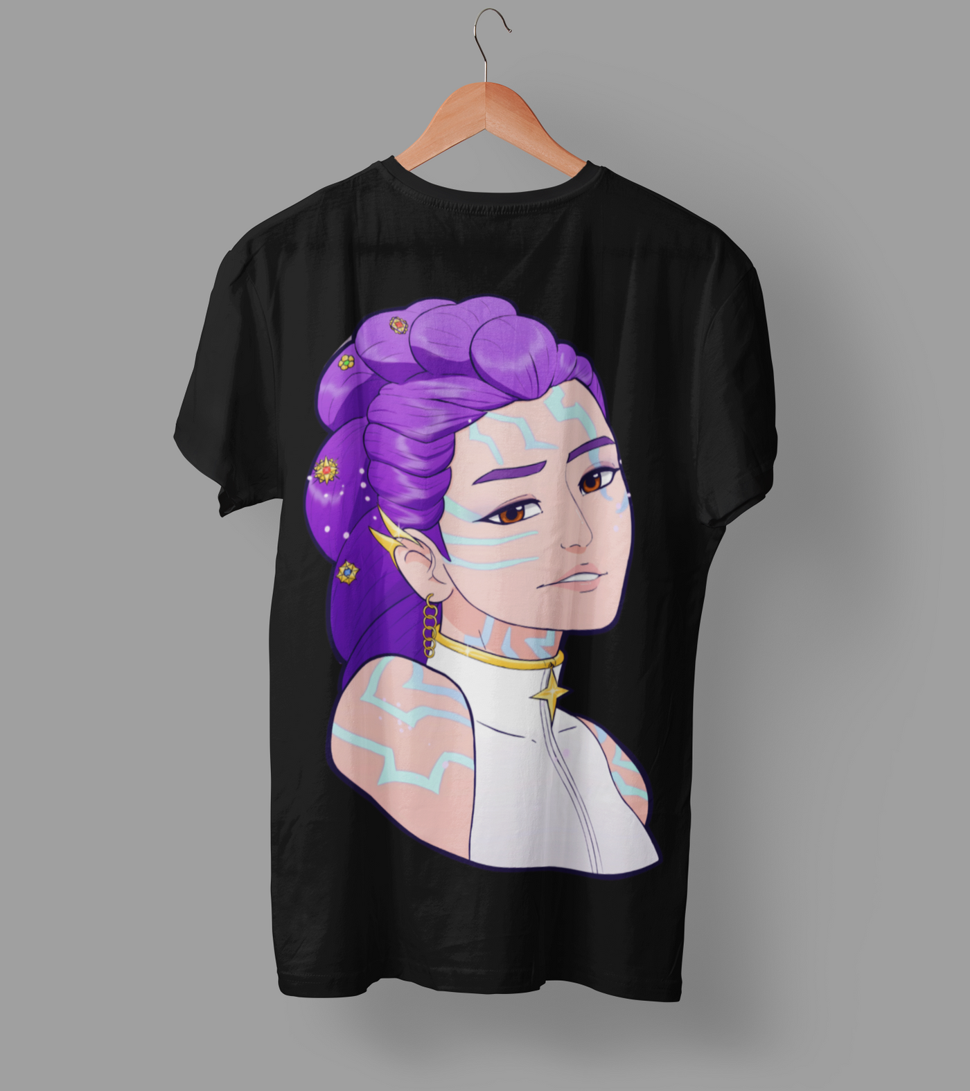 K-Pop Demon Hunter DTF Transfer | Ready-to-Press Anime-Inspired Design