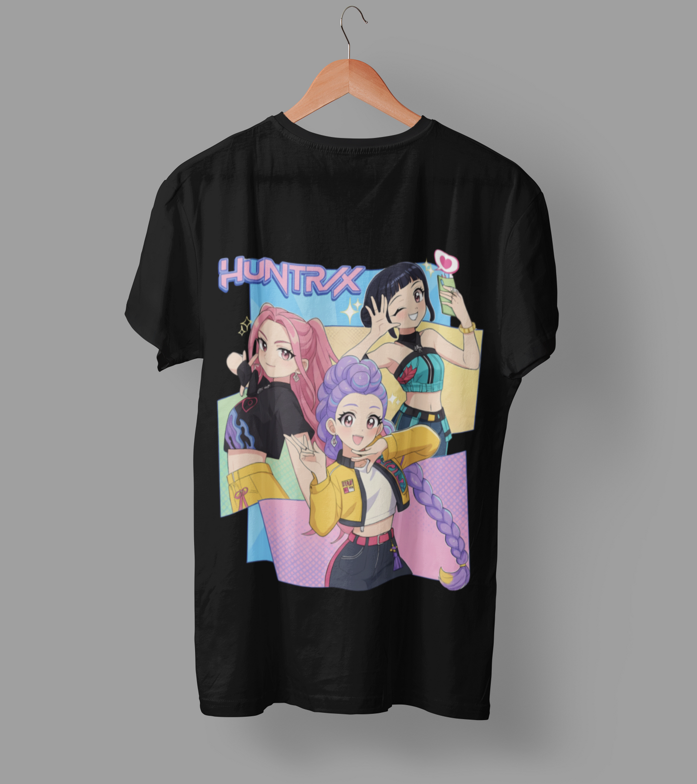 K-Pop Demon Hunter DTF Transfer | Ready-to-Press Anime-Inspired Design