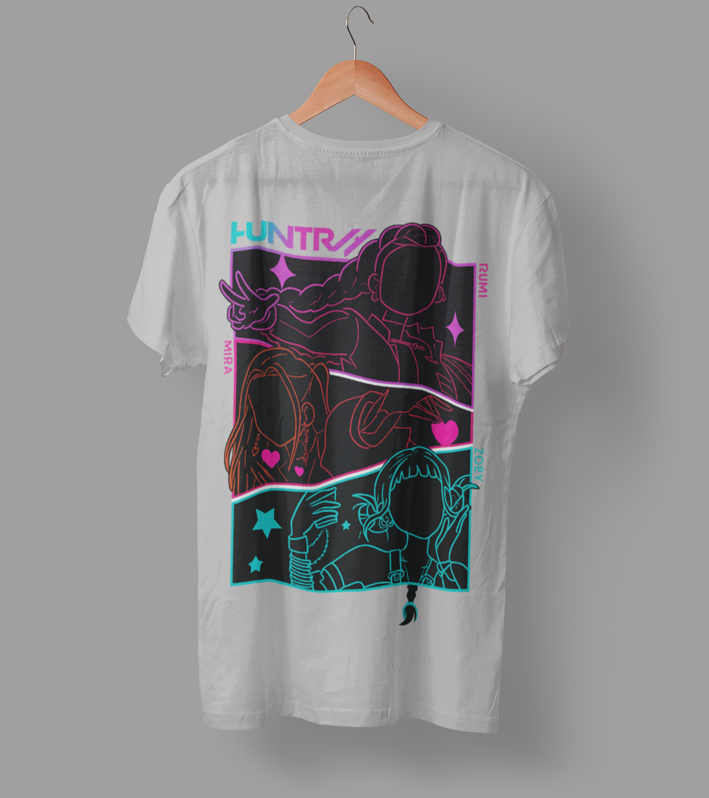 K-Pop Demon Hunter DTF Transfer | Ready-to-Press Anime-Inspired Design