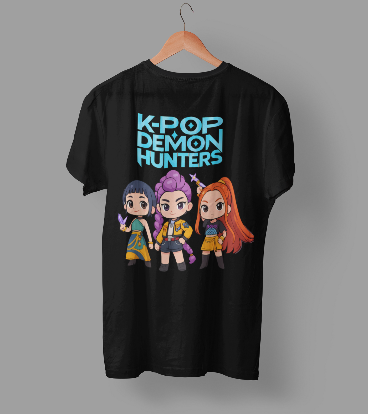 K-Pop Demon Hunter DTF Transfer | Ready-to-Press Anime-Inspired Design