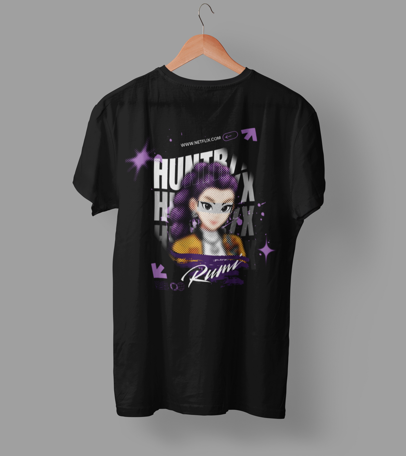 K-Pop Demon Hunter DTF Transfer | Ready-to-Press Anime-Inspired Design