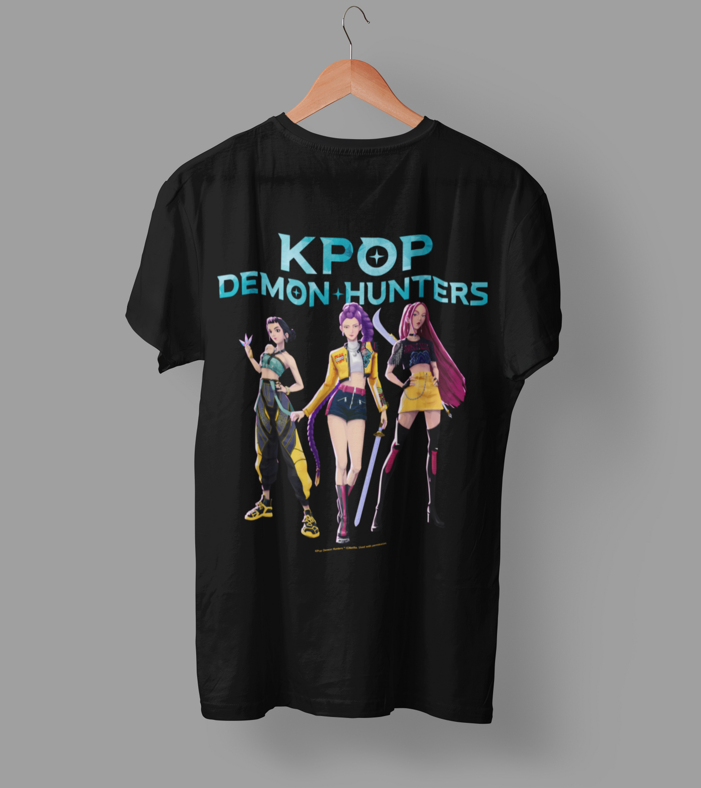 K-Pop Demon Hunter DTF Transfer | Ready-to-Press Anime-Inspired Design